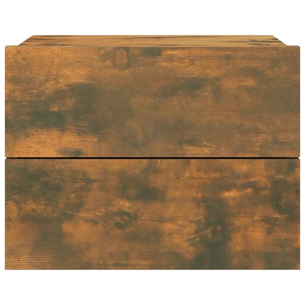 vidaXL Bedside Cabinets Smoked Oak 40x30x30 cm Engineered Wood