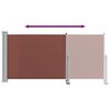 vidaXL Patio Retractable Side Awning 120x300 cm Brown
