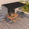 vidaXL Manual Retractable Awning 600x350 cm Anthracite
