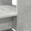 vidaXL Desk with Shelf Concrete Grey 113 x 54 x 120 cm Engineered Wood