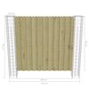 vidaXL Garden Fence Panel with Gabion Posts Pinewood 180x180 cm