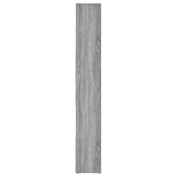 vidaXL Book Cabinet Grey Sonoma 67x24x161 cm Engineered Wood