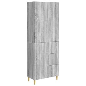 vidaXL Cabinet Set 2 pcs Grey Sonoma Engineered Wood
