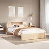 vidaXL Bookcase Bed without Mattress 140x190cm Solid Wood Pine