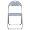 vidaXL Folding Chair 8 pcs Grey 48 x 43.5 x 81 cm Faux Leather