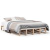 vidaXL Bed Frame without Mattress 150x200 cm King Size Solid Wood Pine