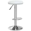 vidaXL Bar Stool Height Adjustable White 31 x 31 x 87 cm Faux Leather
