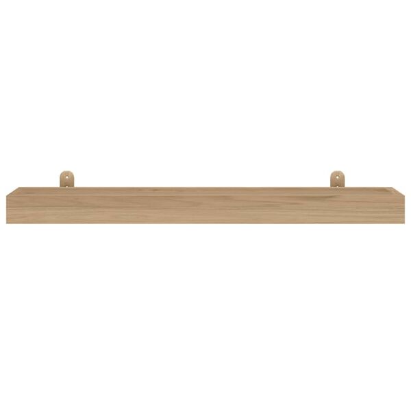 vidaXL Wall Shelves 2 pcs 90x15x4 cm Solid Wood Teak