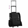 vidaXL Pet Trolley 3-in-1 Design Black 48x32x(57-106) cm Oxford Fabric