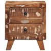 vidaXL Bedside Cabinet 40x32x46 cm Solid Wood Reclaimed
