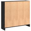 vidaXL Bookshelf Black Oak 80 x 24 x 76 cm Engineered Wood