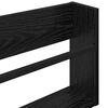 vidaXL Magazine Rack 2 pcs Black Oak 60 x 12 x 30 cm Engineered Wood