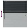 vidaXL Window Blind with Curtains Manual Black Aluminium