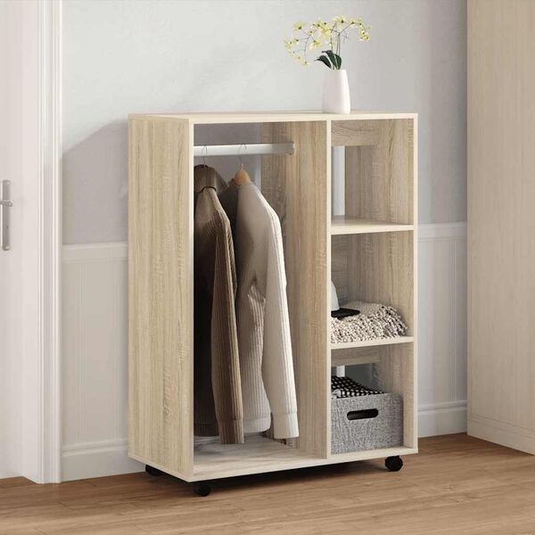 vidaXL Wardrobe Sonoma Oak 80x40x110 cm Engineered Wood