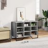 vidaXL Shoe Cabinet Grey Sonoma 90x38x61.5 cm Engineered Wood