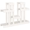 vidaXL Plant Stand White 104,5x25x77,5 cm Solid Wood Pine