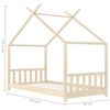 vidaXL Kids Bed Frame Solid Pine Wood 80x160 cm