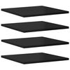 vidaXL Bookshelf Boards 8 pcs High Gloss Black 40x40x1,5 cm Engineered Wood