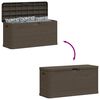 vidaXL Garden Storage Box 280 L Brown