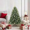 vidaXL Artificial Christmas Tree with 150 LEDs Green 120 cm PE and PVC