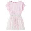 Kids'Dress with Ruffles Light Pink 92