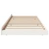 vidaXL Bed Frame White 75 x 190 cm Solid Pine Wood