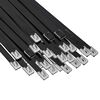 vidaXL Cable Tie 250 pcs 7.9 x 350 mm Black