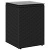 vidaXL Side Table Black 35 x 35 x 70 cm Poly Rattan