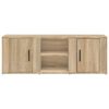 vidaXL TV Cabinet Sonoma Oak 100x31.5x35 cm Engineered Wood