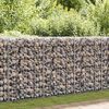 vidaXL Gabion Wall with Covers Galvanised Steel 600x30x100 cm