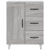 vidaXL Sideboard Grey Sonoma 69.5x34x90 cm Engineered Wood