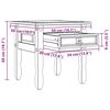 vidaXL End Table Corona White 50 x 50 x50 cm Solid Pine Wood
