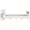 vidaXL Bed Frame with Headboard White 140x200 cm Solid Wood Pine