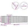 vidaXL Dog Cage Silver 800 x 200 x 200 cm Galvanised Steel