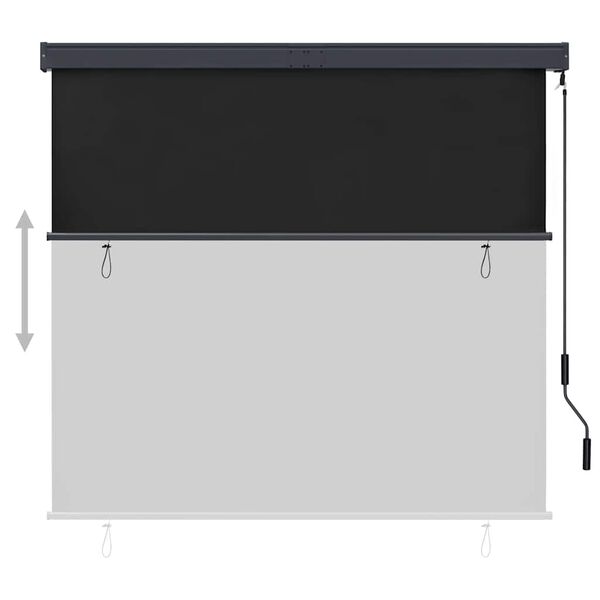 vidaXL Outdoor Roller Blind 160x250 cm Anthracite