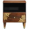 vidaXL Bedside Cabinet with Drawer 2 pcs Honey Brown 40 x 33 x 46 cm