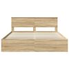 vidaXL Bed Frame with Headboard Sonoma 180 x 200 cm Engineered wood