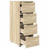 vidaXL Storage Cabinet Sonoma Oak 40 x 48 x 105 cm Engineered Wood