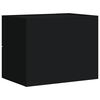 vidaXL Wall-mounted Bedside Cabinet Black 45x30x35 cm