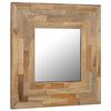vidaXL Mirror Reclaimed Teak 50x50 cm