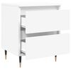vidaXL Bedside Cabinet White 40x35x50 cm Engineered Wood