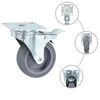vidaXL Swivel Casters with Double Brakes 4 pcs 75 mm