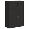 vidaXL File Cabinet Black 90x40x130 cm Steel