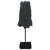 vidaXL Double-Head Garden Parasol Black 449x265 cm