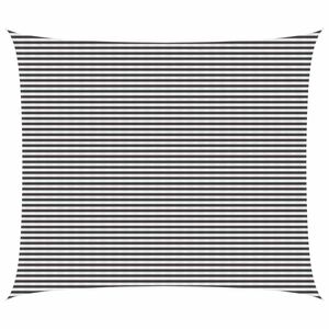 vidaXL Sunshade Sail 6 x 7 m HDPE Rectangular Anthracite and White