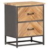 vidaXL Bedside Cabinet 40x30x50 cm Solid Acacia Wood
