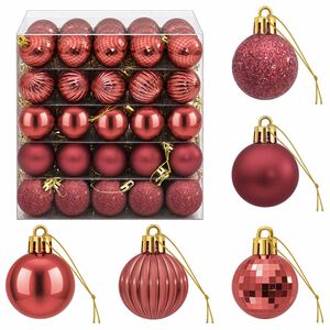 vidaXL Christmas Ball Set 150 pcs Wine Red 3 cm Polystyrene