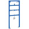 vidaXL Wall Support for Urinal System Manual Blue 50 x 3 x 112 cm
