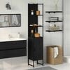 vidaXL Bathroom Cabinet Black oak 33 x 33 x 185.5 cm Engineered Wood