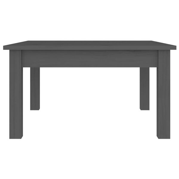 vidaXL Coffee Table Grey 55x55x30 cm Solid Wood Pine